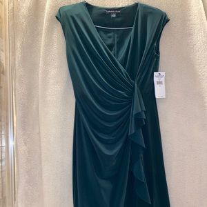 dark green beautiful dress